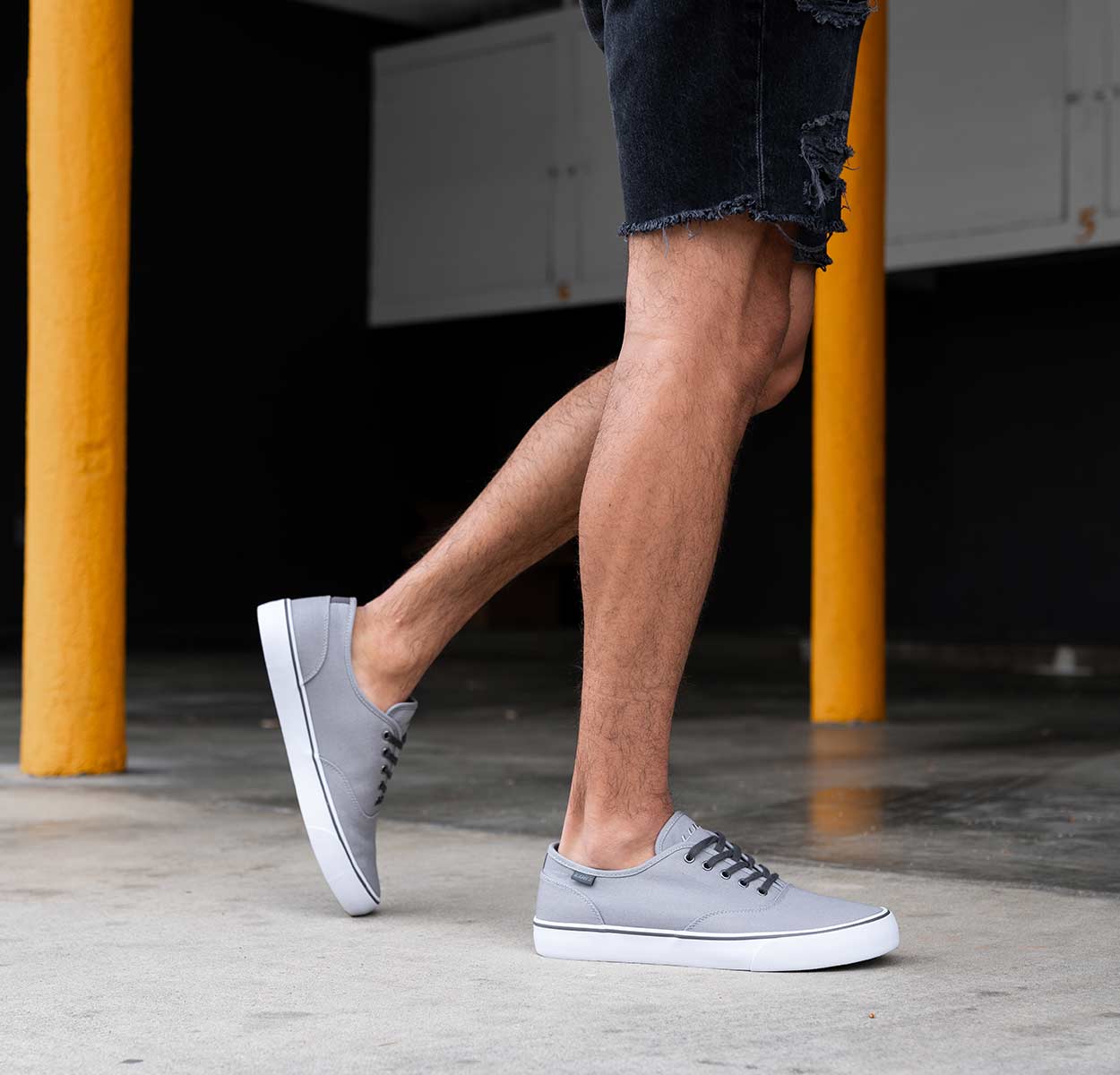 Mens Lear Sneaker Charcoal